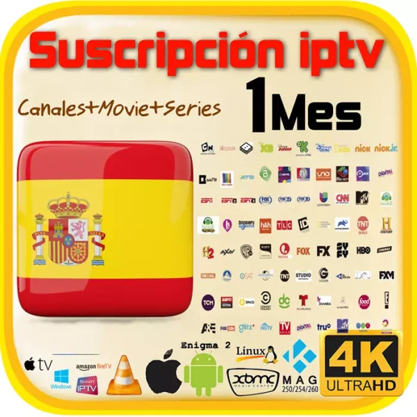 iptv mejor suscripcion 1 meses espagna spain