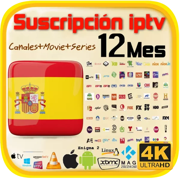 iptv mejor suscripcion 12meses espagna spain